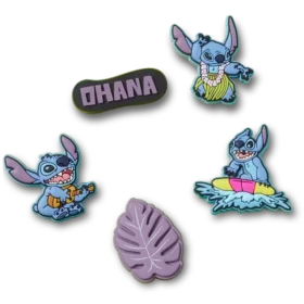 Σετ 5 γουριών Jibbitz Stitch Tropical