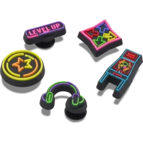 Σετ 5 γούρων Jibbitz™ «Level up Gamer»