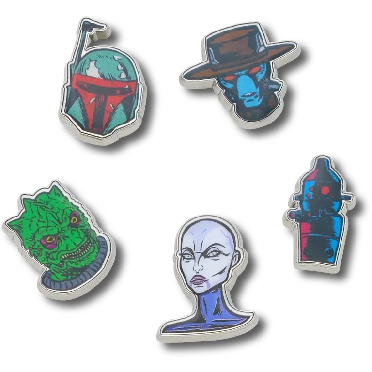 Σετ 5 γούρων Jibbitz™ με χαρακτήρες από το Star Wars™ Σετ 5 γούρων Jibbitz™ με χαρακτήρες από το Star Wars™