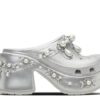 Simone Rocha x Siren Σαμπό με καρφιά «Metallic Silver»