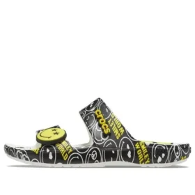 SmileyWorld x Classic Sandal «Μαύρο-Λευκό»