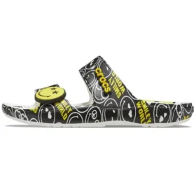 SmileyWorld x Classic Sandal «Μαύρο-Λευκό»