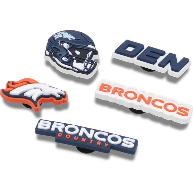 Συλλογή 5 γουριών Jibbitz™ για παπούτσια Nfl Denver Broncos Συλλογή 5 γουριών Jibbitz™ για παπούτσια Nfl Denver Broncos