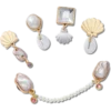 Συλλογή 5 γούρων Jibbitz™ «Elevated Pearl»