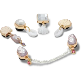 Συλλογή 5 γούρων Jibbitz™ «Elevated Pearl»