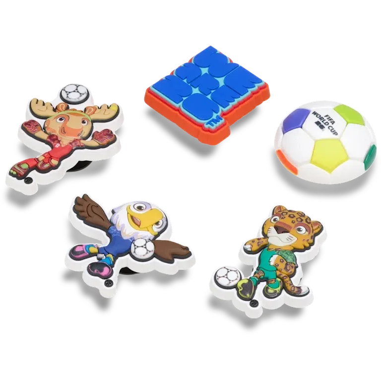 Συλλογή 5 γούρων Jibbitz™ Fifa World Cup 26 Συλλογή 5 γούρων Jibbitz™ Fifa World Cup 26