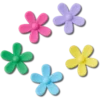 Συλλογή 5 γούρων Jibbitz™ «Flower Power»