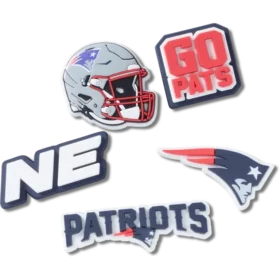 Συλλογή 5 γούρων Jibbitz για παπούτσια «New England Patriots» της NFL