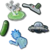 Συλλογή 5 γούρων Jibbitz™ «Rick and Morty»