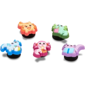 Συλλογή 5 γούρων Jibbitz «Tiny Axolotls»
