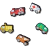 Συλλογή 5 γούρων Jibbitz «Tiny Work Trucks»