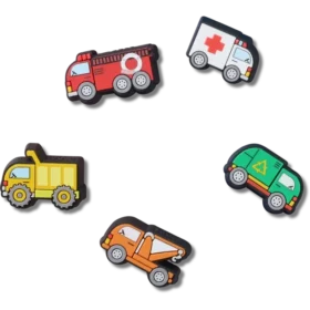 Συλλογή 5 γούρων Jibbitz «Tiny Work Trucks»