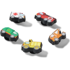 Συλλογή 5 γούρων Jibbitz «Tiny Work Trucks»