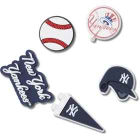 Συλλογή 5 γούρων Jibbitz των New York Yankees της MLB