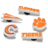 Συλλογή 5 γούρων Jibbitz του Πανεπιστημίου Clemson