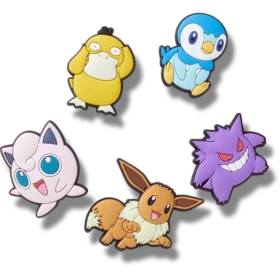 Συλλογή 5 κομμάτια Γούρια Jibbitz™ με θέμα Pokémon