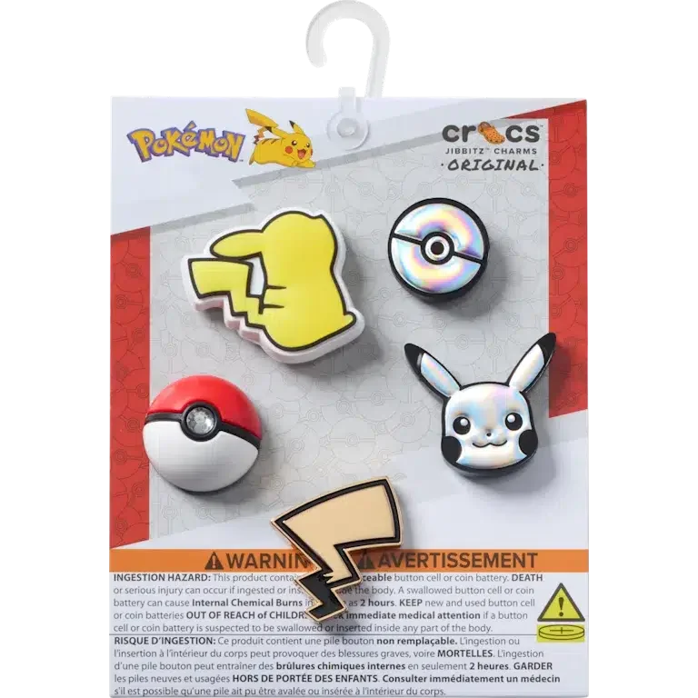 Συλλογή 5 τεμαχίων Γούρια Jibbitz™ με θέμα το Pokémon Συλλογή 5 τεμαχίων Γούρια Jibbitz™ με θέμα το Pokémon