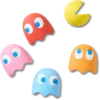 Συλλογή 5 τεμαχίων Γούρων Jibbitz™ με θέμα το Pacman II