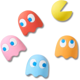 Συλλογή 5 τεμαχίων Γούρων Jibbitz™ με θέμα το Pacman II