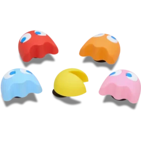 Συλλογή 5 τεμαχίων Γούρων Jibbitz™ με θέμα το Pacman II