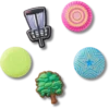 Συλλογή Γούρια Jibbitz™ με θέμα το Disc Golf, σε συσκευασία των 5 τεμαχίων