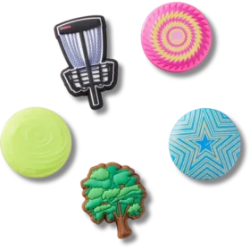 Συλλογή Γούρια Jibbitz™ με θέμα το Disc Golf, σε συσκευασία των 5 τεμαχίων